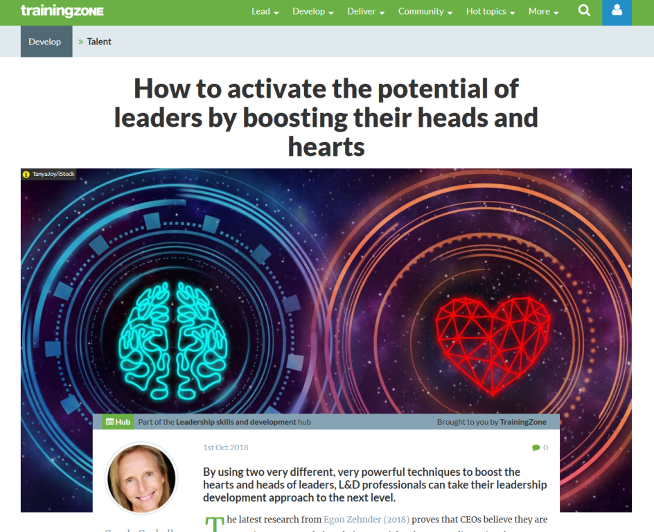 Activate the potential of leaders by boosting heads and hearts