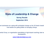 State of leadership & change image