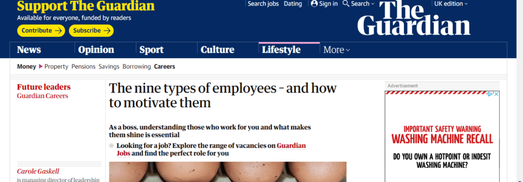 9 types of employees on The Guardian